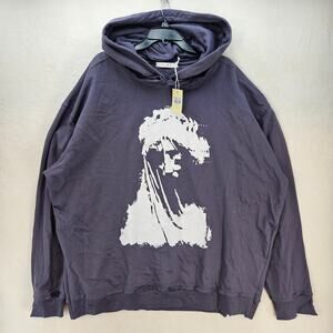 MNML MEN'S XL VINTAGE BLACK MARY PULLOVER HOODIE NWT